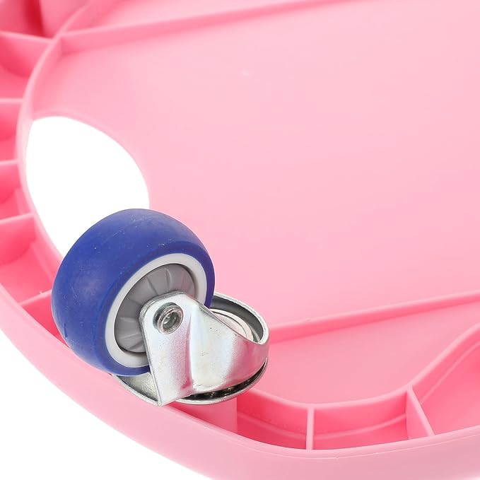 Quiet Fitness Abdominal Training Disc with Comfortable Handle Core Sliders for Home Gym Rolling Workout Equipment for All Levels Pink Silent Design