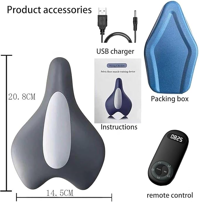Kegel Exerciser for Male, Pelvic Floor Exercise Devices Men, for Tightening & Strengthening Muscle Control Training, Intelligent Remote Control Exerciser, Hip Muscle Strength Training