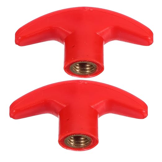 Healifty Gym Rotating T-Handle Bolts with Ball Knob 2-Pack Exercise Handles for Home Fitness Equipment Strength Training Accessories 2.36X1.02X0.47 Inch