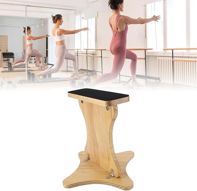 Cheerleading Balance Trainer, Wooden Cheer Flyer Stand Accessory, Versatile Athletic Balance Board, Improve Balance Flexibility Trainer for Sports Home Gym Flexibility Core Strength