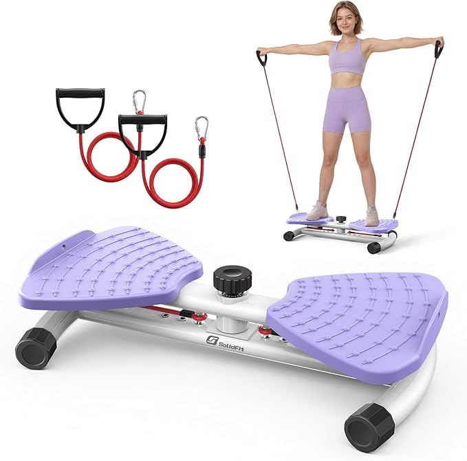Waist Twister Machine Exercise, 326 lbs Ab Twister Board for Exercise, Home Gym, Balance Training & Fat Burning, Noiseless Workout Equipment for Women & Men - Twist Exercise Machine