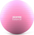 Core Balance Exercise Ball, Stability Ball for Yoga, Pilates and Fitness, Gym Ball for Home Gym and Office Chair, Training, Physical Therapy, Anti Burst, Pump Included, 55cm 65cm 75cm 85cm