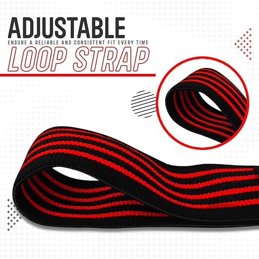 Elbow Wraps for Weightlifting (Pair), Stretchable & Breathable 41" Elbow Compression Strap, Weightlifting Straps for Bench Press, Supports Powerlifting, Pressing, Elbow Straps for Gym Accessories for Men (Red)