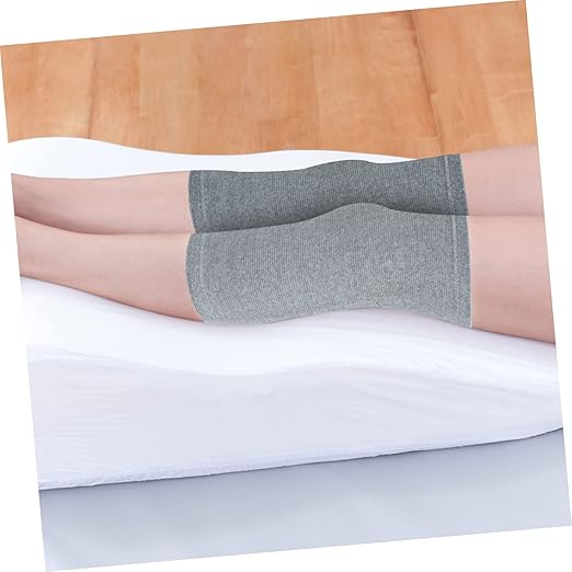 2pcs Warm Knee Sleeves with Self-heating Spot Comfortable Knee Brace Wrap for and Joint Pain Short Design Elderly and Active Lifestyle