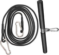 Muscle Training Tool and Fitness Machine Attachment Set with 2.5m High-Strength Rope and Short Pull Bar, Portable Strength Training Accessories for Home Gym Cable Machine Workouts