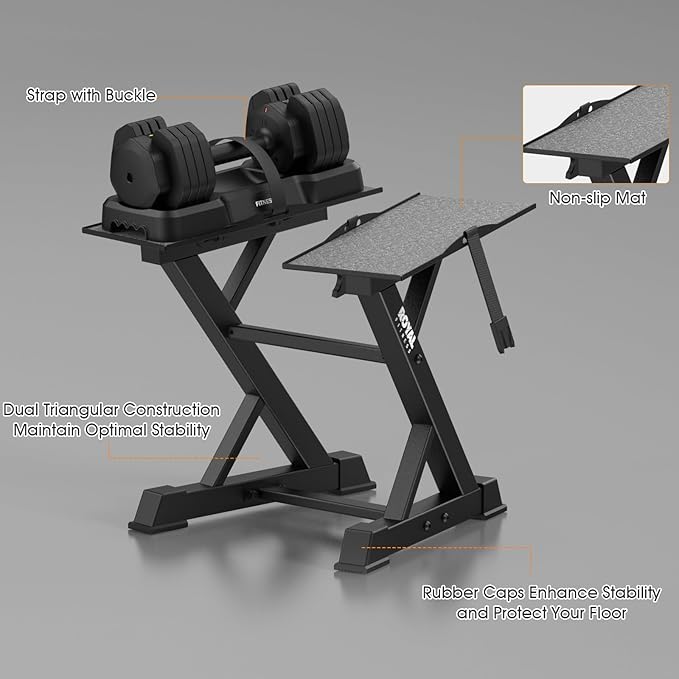 Adjustable Dumbbell Rack Weight Rack Heavy Duty, Home Gym Dumbbell Storage Stand Holder