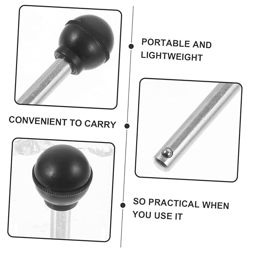 2Pcs Weight Stack Pin for Fitness Equipment Sturdy Steel Ball Head Loading Pins Gym Weight Machine Attachment for Strength Training and