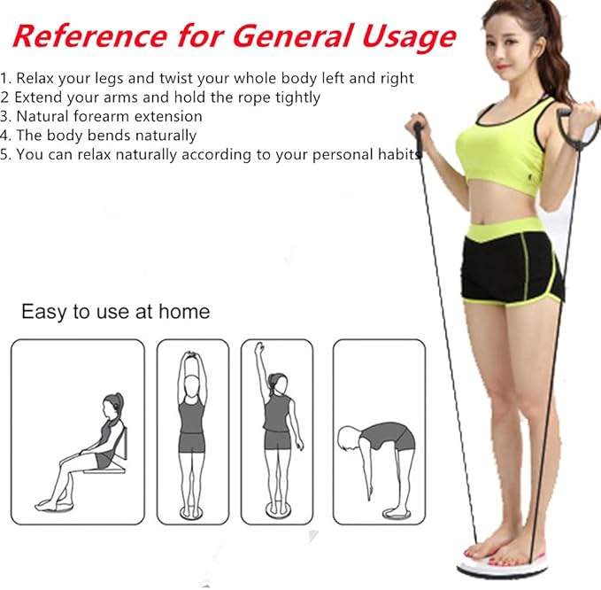 Ab Twister Board for Exercise Waist Twisting Disc with 8 Magnets Fitness Twister with Handles Trims Waist Arms Hips and Thighs