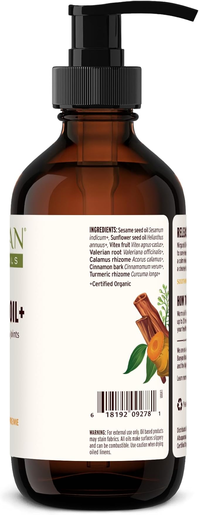 Banyan Botanicals Nirgundi Oil+ – Organic Ayurvedic Herbal Oil – Cleansing and Relaxing – Muscle and Joint Massage Oil – 8 oz – Non-GMO Sustainably Sourced Ayurvedic Physician-Formulated