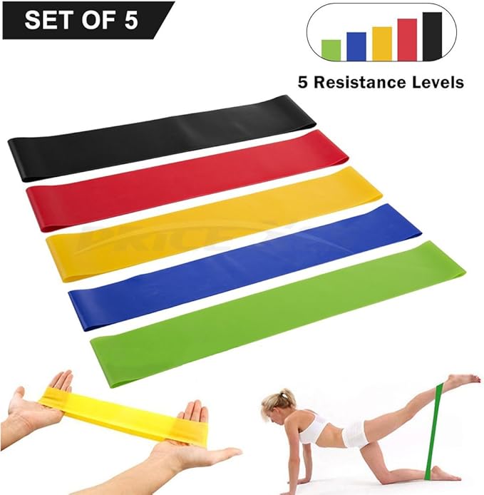Core Exercise Sliders, Dual Sided Gliding Discs & Exercise Resistance Loop Bands & Pounch for Legs Butt Forearm Stretching Physical Therapy Use on Carpet or Hardwood Floors Home Ab Workout