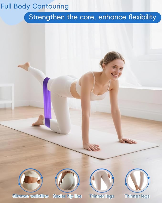 KABCON Pilates Kit for Home, Women Beginners Workout Essentials Set with 13" Ring, 9.8" Ball, Resistance Bands & Guide, 13/14/16 PCS Compact Pilates Equipment