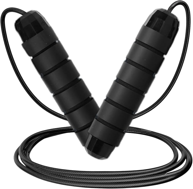 Limm Adjustable Jump Rope for Workout - All-Purpose Exercise Jump Rope Kids & Adults Love with Tangle-Free, Comfortable Foam Handles - Best Slimming, Cardio & Endurance Training