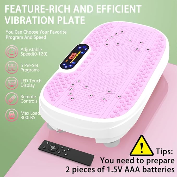 Vibration Plate, Exercise Machine,Full Body Shaker Workout Fitness Platform Home Vibration Plate