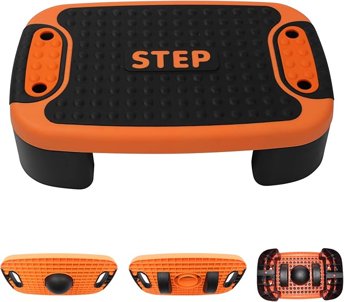DIKEP 4-in-1 Step Up Platform, Adjustable Aerobic Balance Board, Steppers for Exerciser, Non Slip Multifunctional Stepper Platform Home Gym Workout Equipment