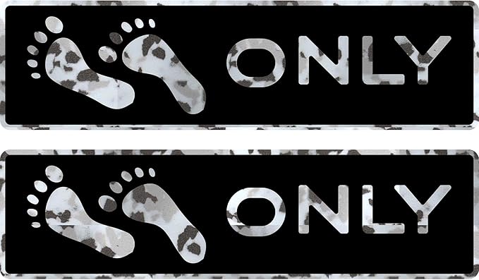 Naked Feet Only Step Pads Non-Slip EVA Foam Step Pad for Boat Gunwales & Ladders, 6mm Brushed Marine Grade Anti-Skid Adhesive Pads (Pair) SeaDek Technology - Black/Camo