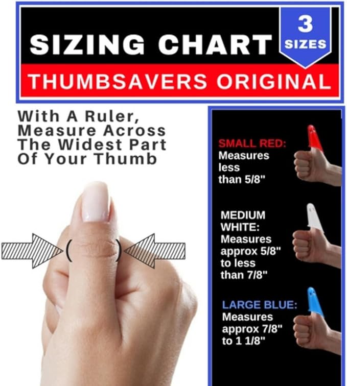 Thumbsavers Massage Tool for Deep Tissue and Trigger Point Massage – Thumb and Joint Support for Massage Therapists, Chiropractors and Physical Therapists – Hand Protection Aid (Medium (Classic))