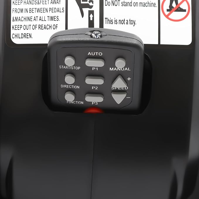 Under Desk Elliptical, 2 in 1 Ellipse Leg Exerciser for Seniors Adults 5Gear Electric Seated Pedal Exerciser W/Anti-Slip Pads Quiet Elliptical Machine with Remote Control for Home