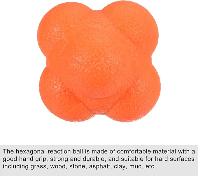 PATIKIL Bounce Reaction Balls Coordination Training Ball, Agility Trainer TPR High Difficulty for Speed Reflex