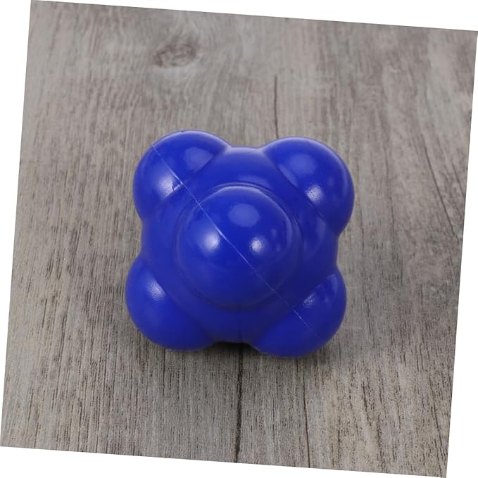 VANZACK Baseball Agility Reaction Ball 58mm Hexagonal Silicone Ball Reaction Training for Hand-Eye Coordination Reflexes