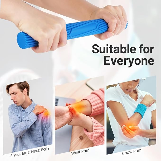 Inspack Flex Tennis Elbow Therapy Bar, Flexbar Treatment, Grip Strength Trainer, Therabars Flex Bars Physical Tendonitis, Wrist, Pain Relief, Forearm Strengthener Hand Exercise, Resistance Twist 25lb 15lb 10lb