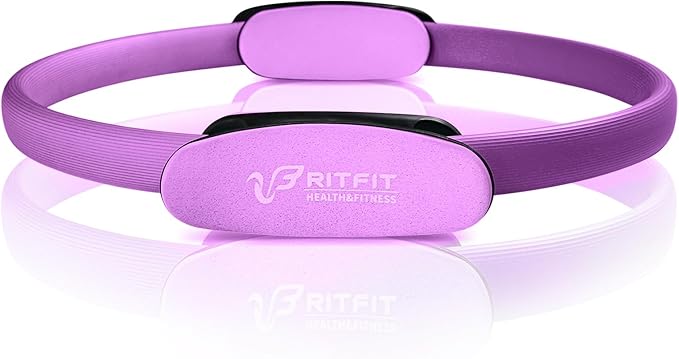 RitFit Pilates Ring Circle - 14 Inch Magic Fitness Circle for Toning Inner & Outer Thighs, Bonus Workout Guide Included