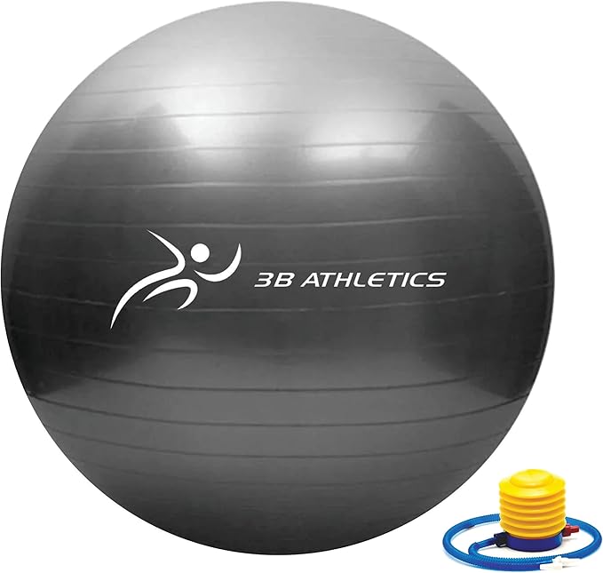 Anti-Burst Yoga Ball for Pregnancy, Slip Resistant Exercise Ball, 2 Sizes – Fitness Equipment for Home Gym, Exercise Equipment for Women, Pregnancy Must Haves, Maternity Support, Home Gym Accessories