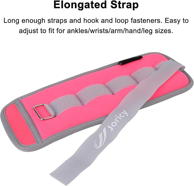 Ankle Weights A Pair of 1/2/3/4/6/8/10/12/20 LBS Wrist Leg Arm Weights for Women Men with Adjustable Straps, Strength weighted for Physical Therapy Running Walking Fitness Gym Workout