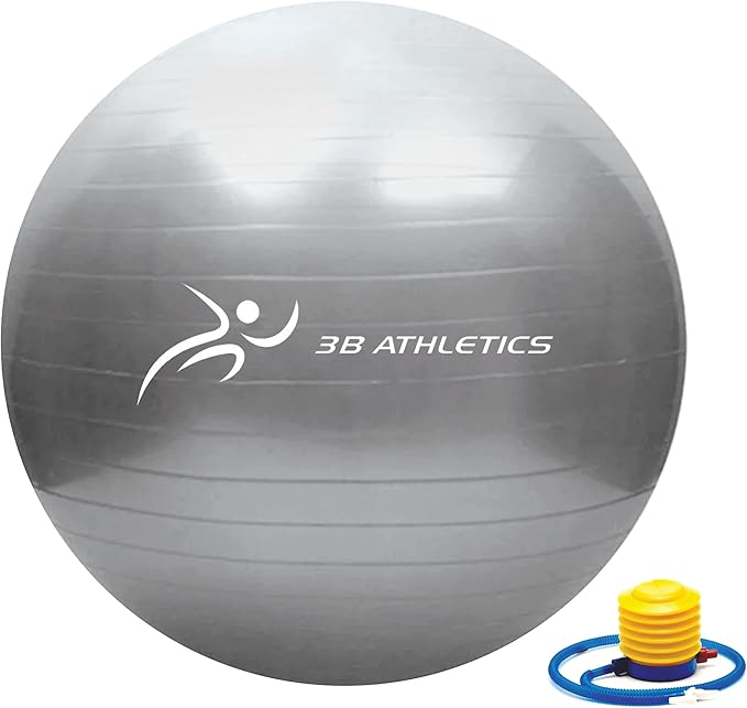 Anti-Burst Yoga Ball for Pregnancy, Slip Resistant Exercise Ball, 2 Sizes – Fitness Equipment for Home Gym, Exercise Equipment for Women, Pregnancy Must Haves, Maternity Support, Home Gym Accessories