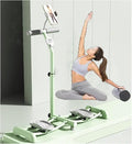 Foldable Skiing Exerciser Ski Machine Collapsible Leg Magic Machine Leg Strength Split Exerciser Core Strength Training Instrument for at Home Gym Pink(Green,Bracket Type)