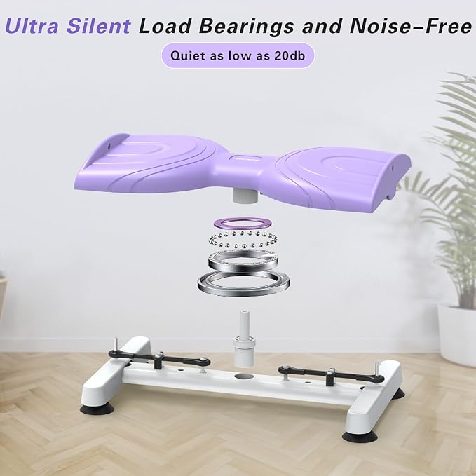 Waist Twister Machine Exercise for Women, AB Twist Board with 20dB Ultra-quiet, Abs Workout for Slim Waist and Core, Anti-Slip Home Gym Fitness Equipment