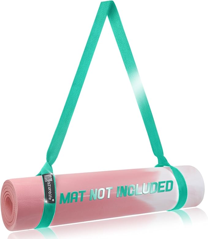 [MAT NOT Included] Yoga Mat Sling, Yoga Mat Straps for Carrying, Easy-Cinch Yoga Mat Holder Strap