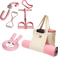Yoga & Fitness Kit - Non-Slip 6mm Mat, Durable Resistance Tools, Premium Jump Rope, Adjustable Bag, Thigh Trainer | Home Workout & Pilates Essentials for Beginners