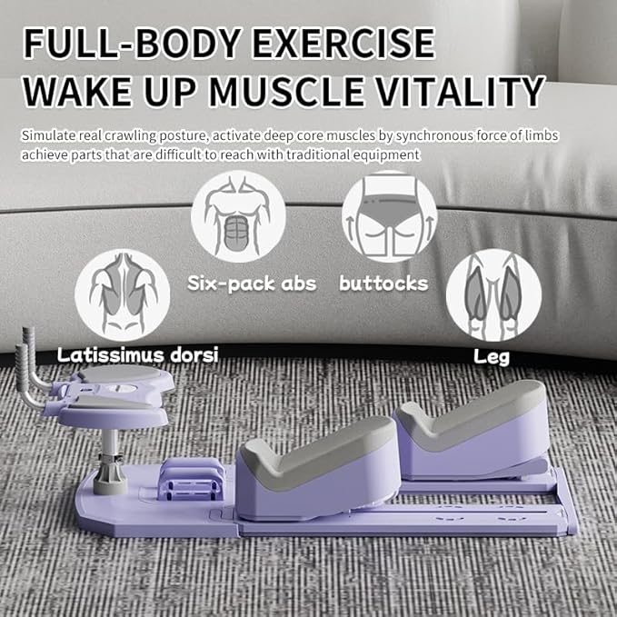 Spine Twist and Stretch Trainer, Multifunctional Abdominal Plate, Detachable Ab Trainer Machine with Anti-Slip Design, Portable Pilates Reformer for Core Workouts, Pilates Board