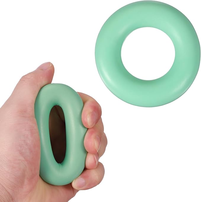 Grip Strength Trainer Rings, Portable Hand Grip Strengthener Finger Forearm Strengthener - Fitting for (Athletes/Rock Climbing/Workout/Fitness)