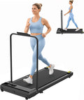 STRIDEMAX Quiet Folding Treadmill with Manual Incline, 2.5HP Under Desk Walking Pad, Basic LED Display, Shock Absorption, Space-Saving Fitness Equipment for Small Apartments - Joystride Series