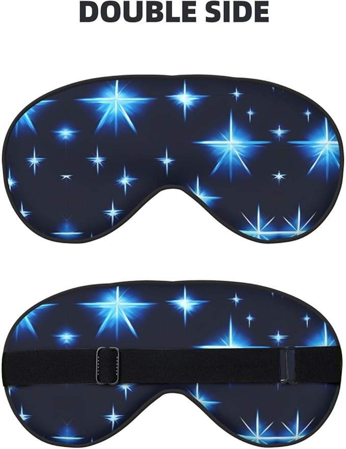 Cartoon Blue Star Head-Mounted Double-Sided Light-Blocking Sleeping Eye mask to Protect Eyes and Relieve Eye Fatigue