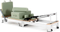 Foldable Pilates Reformer & Equipment - Pilates Reformer Workout Machine for Home Gym with Reformer Accessories, Reformer Box, Padded Jump Board - Up to 300 lbs Weight Capacity