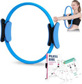 Pilates Ring Fitness Circle for Women - 15 Inch Magic Fitness Circle for Toning Inner & Outer Thighs, Bonus Pilates Equipment Thigh Master Guide.