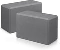 Yoga Blocks 2 Pack 9x6x3 Inches, Sturdy Foam Yoga Block, Premium EVA, Non Slip High Density for Pilates Meditation, Stretching and Toning