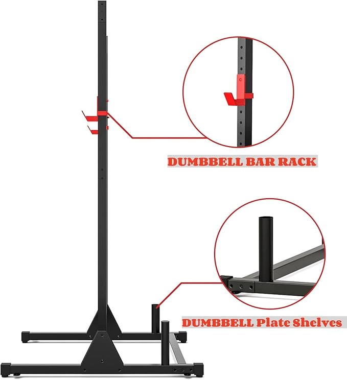 NAYSAYE Power Tower Dip Station, Multifunctional Strength Training Gym Equipment with Adjustable Height, Pull Up Bar Station with 500LBS Loading Capacity, Black