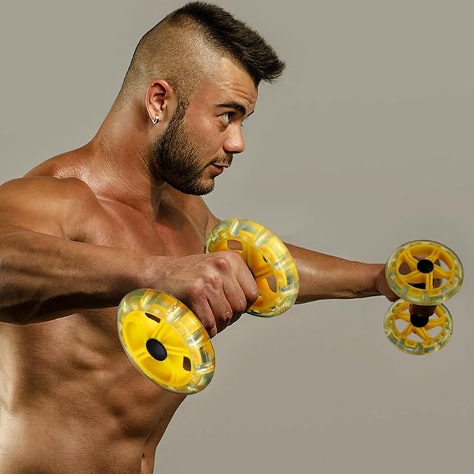 Ab Roller Wheel: Ab Wheel for Core Training, Exercise Abdominal Roller Hand Weights Dumbbell Fitness Exercise Device Home Gym Gear for Men/Women