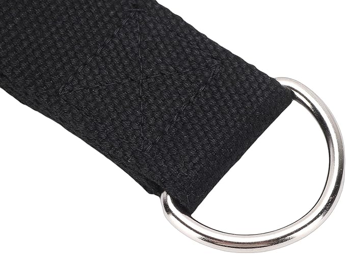 Double Loop Pilates Straps, Adjustable Cotton with D Shaped Buckle, Perfect for Home Workouts and Muscle Training