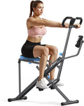 MERACH Upgraded Squat Machine for Women, Smart Row and Deep Squat Trainer with Tablet Stand, Adjustable Resistance & 350LB Weight Capacity, Foldable Home Exercise Equipment, Connect MERACH APP