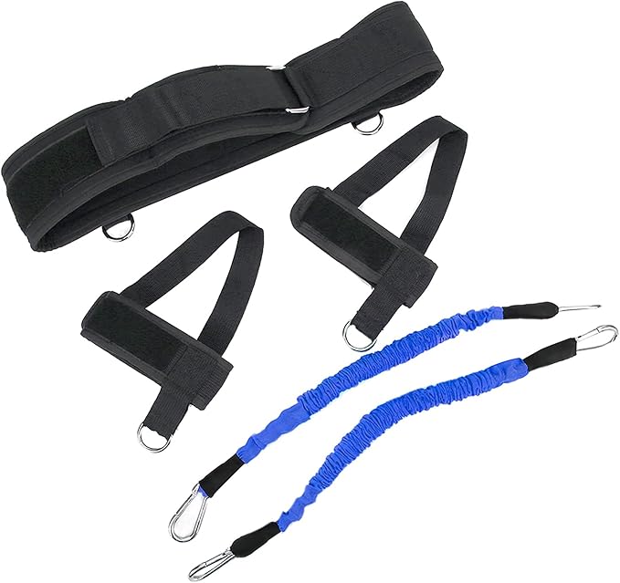 Zerodis Latex Basketball Bouncing Trainer Equipment, Leg Muscle Strength Pull Rope, Wear Jumping Trainer for Fitness, Weight Loss, Resistance Training
