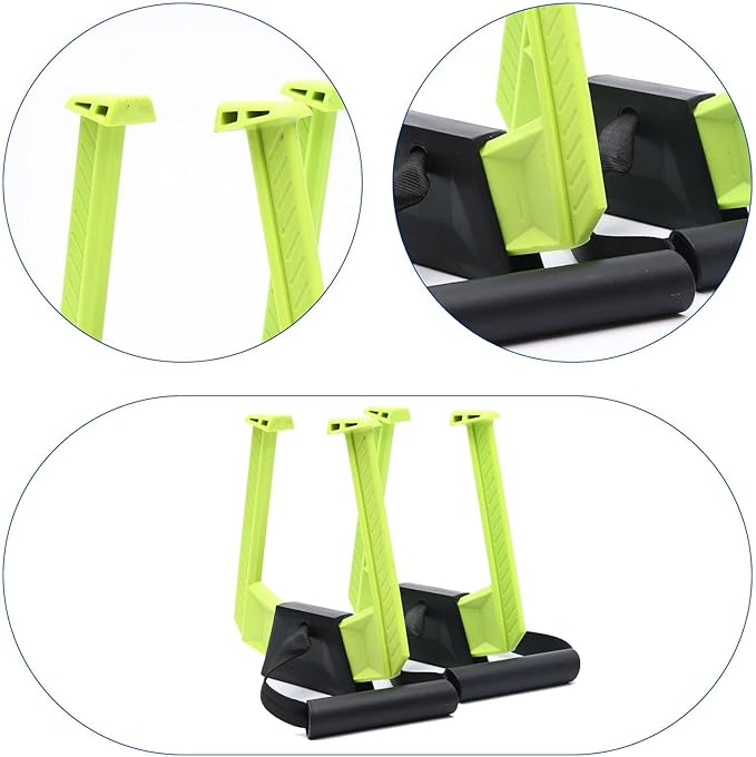 2X Portable Door Frame Bar Grip Attachments Nonslip Strength Training Equipment for Hotel Core Workout Indoor