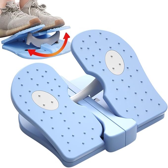 Foldable Stepper for Under Desk, Small Stepper Portable Foot Pedal Exercise Machine, Simple Leg Exerciser While Sitting, Help Leg Muscles Training