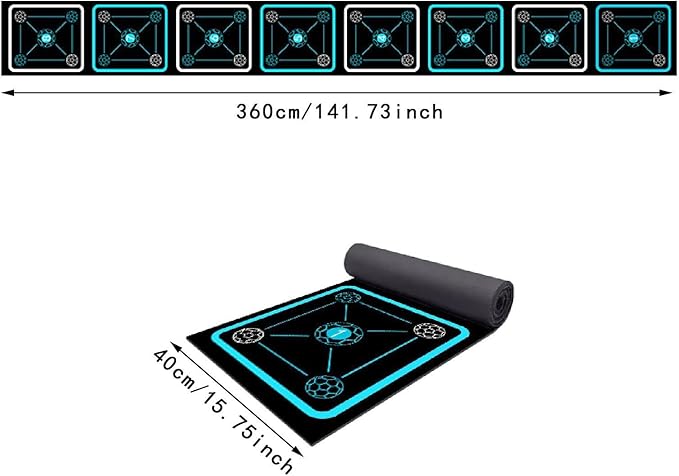 Agility Ladder Mat Speed Ladder Multipurpose Agility Training Equipment Footwork Practice for Soccer Fitness Workout Outdoor