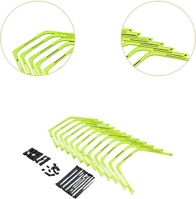 Yiju Agility Rings Foldable Workout Hexagon Hurdles Multifunction Jumping Hurdles Fitness Feet Training Equipment Speed Ladder
