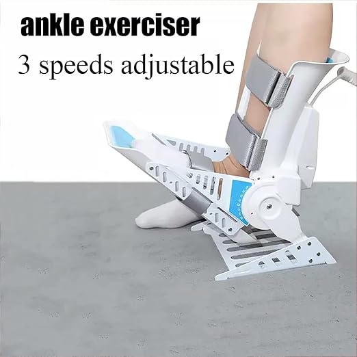 Electric Ankle Trainer, Foot Rehabilitation Training Equipment, 3-Speed Speed Regulation, -30° ~40° Full Angle Exercise, for Stiff Ligament After Stroke and Hemiplegic Fracture