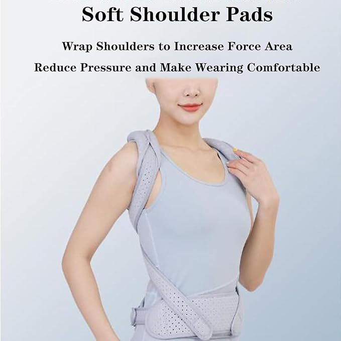 Back Corrector, Unisex Posture Corrector, Spine Immobilization Belt for High and Low Shoulders Hunchback Scoliosis Compression Fractures(Small)